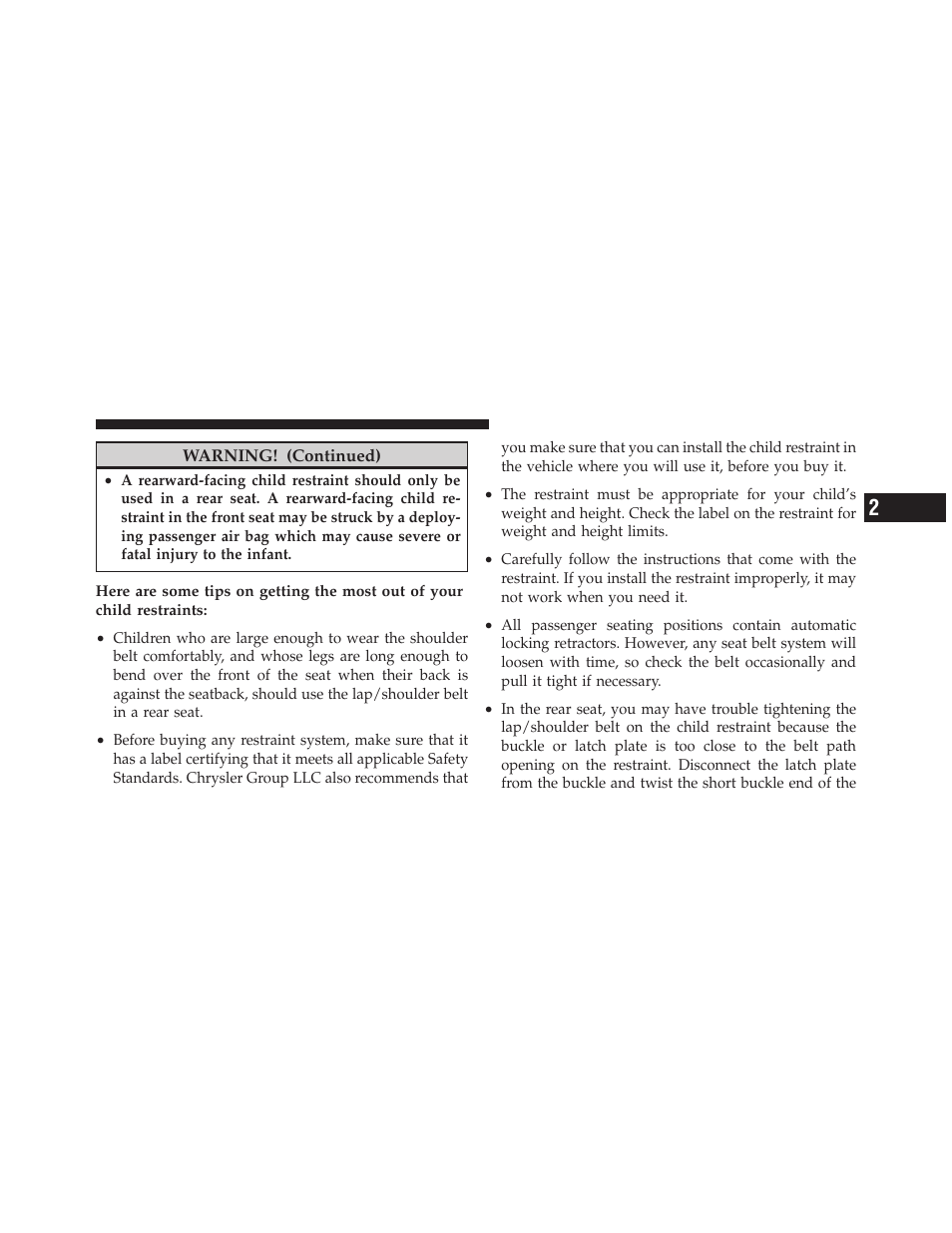 Dodge 2011 Avenger - Owner Manual User Manual | Page 77 / 494