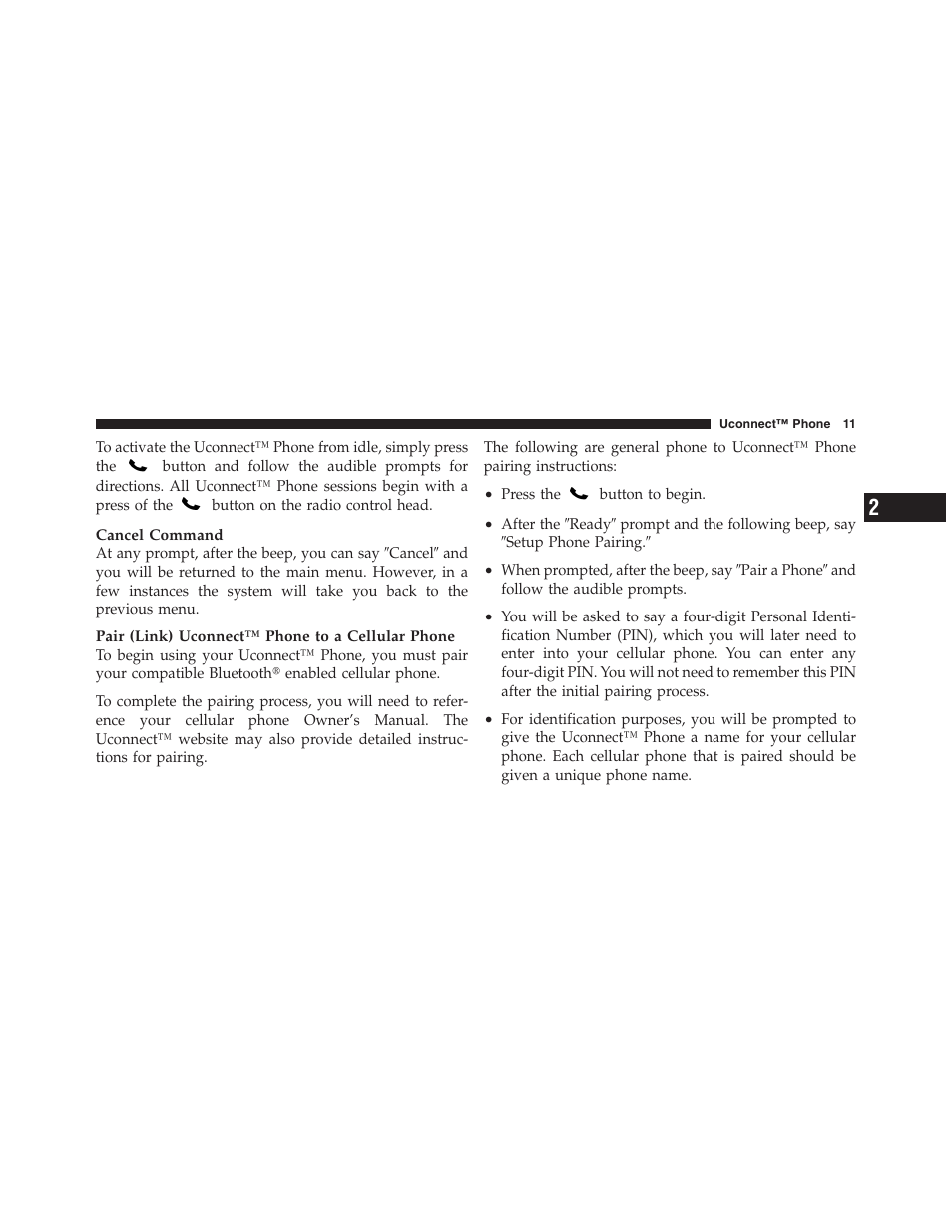 Chrysler Uconnect for Jeep User Manual | Page 12 / 102