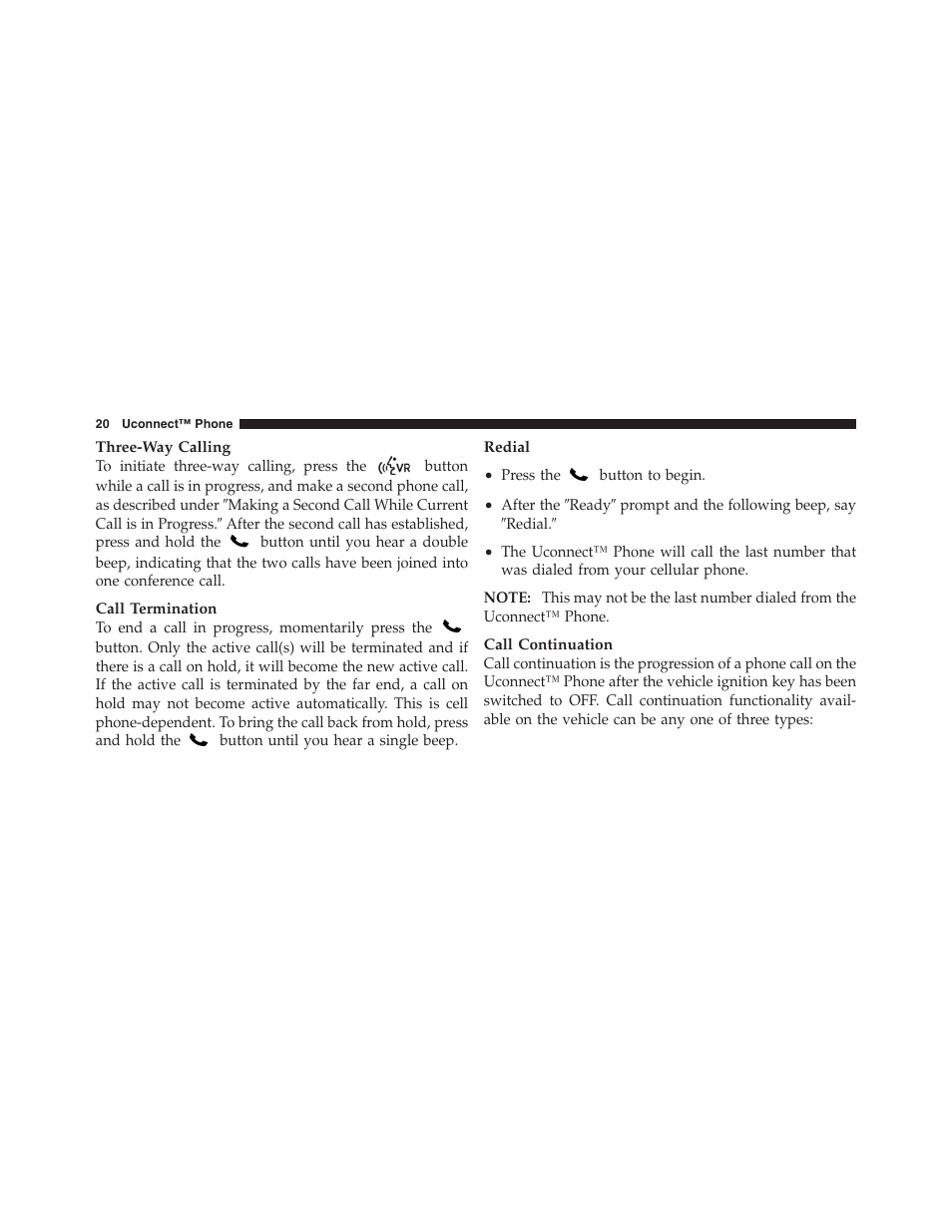 Chrysler Uconnect for Jeep User Manual | Page 21 / 102