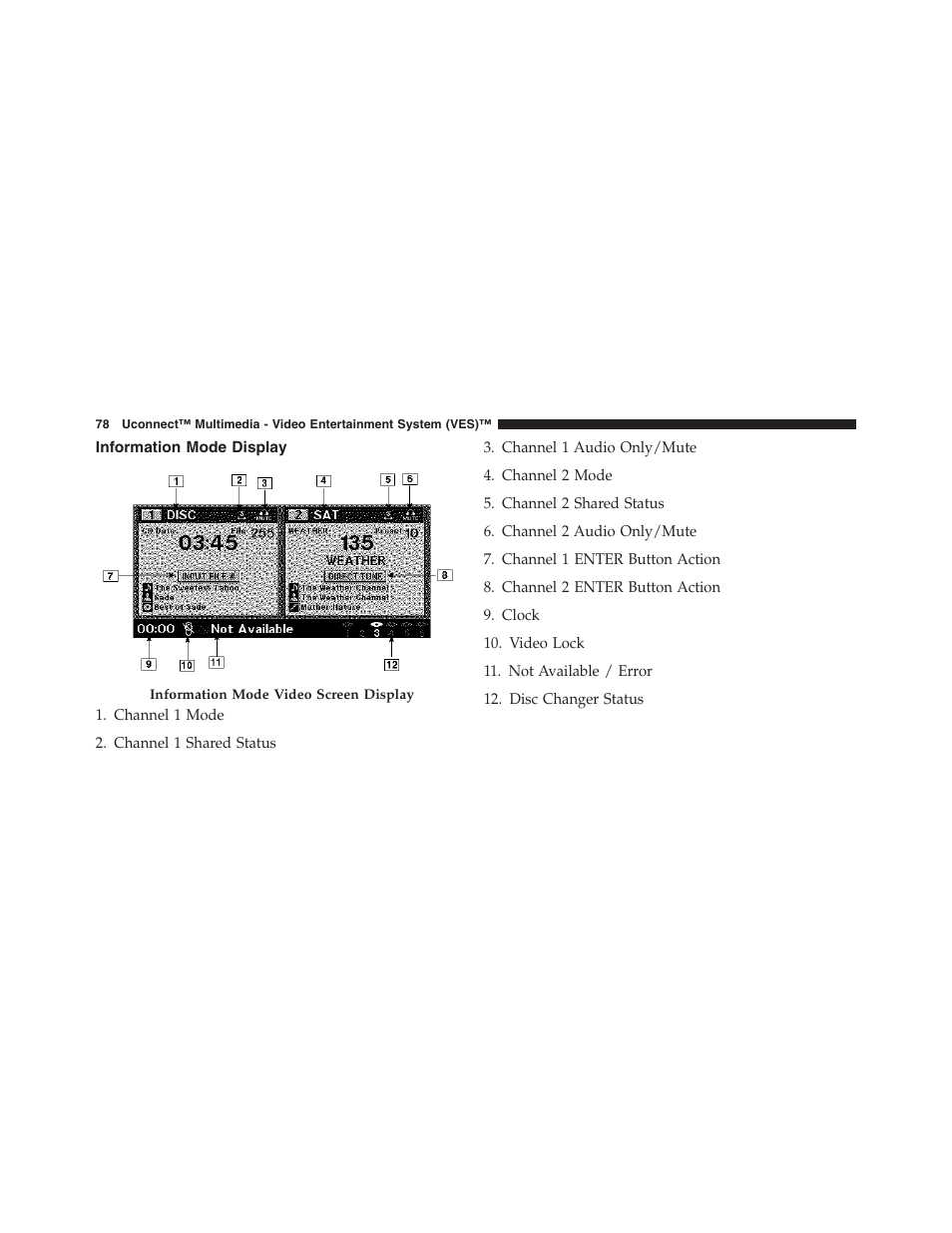 Information mode display | Chrysler Uconnect for Jeep User Manual | Page 79 / 102