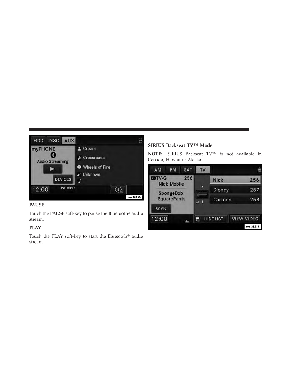 Sirius backseat tv™ (if equipped) | Ram Trucks MEDIA CENTER 730N for Jeep User Manual | Page 110 / 210