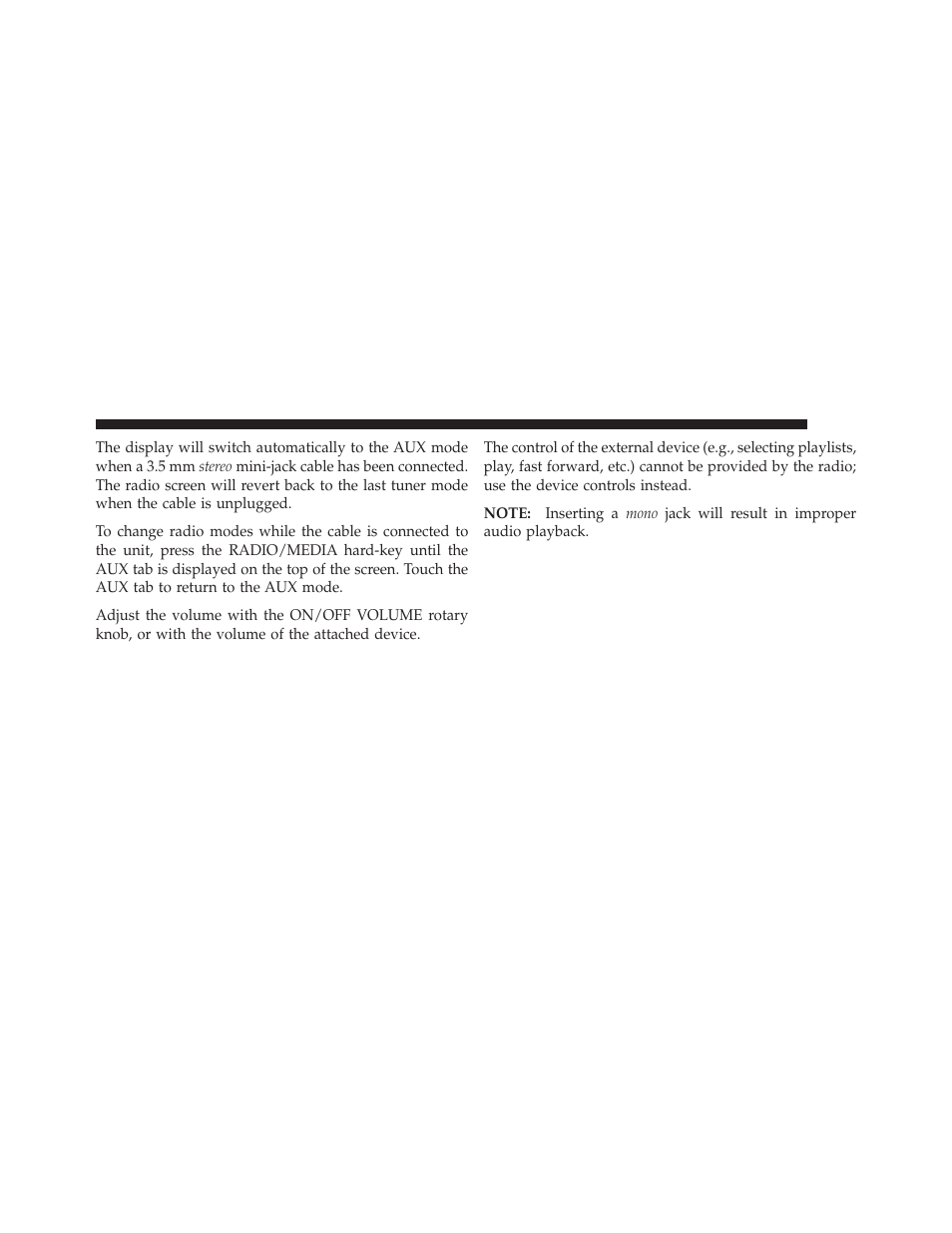 Ram Trucks MEDIA CENTER 730N for Jeep User Manual | Page 118 / 210