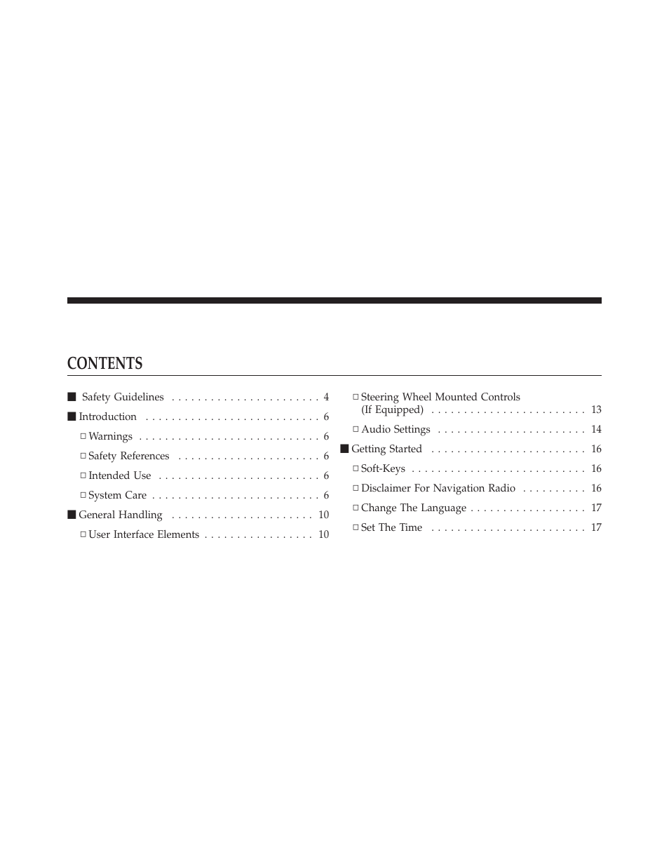 Ram Trucks MEDIA CENTER 730N for Jeep User Manual | Page 12 / 210