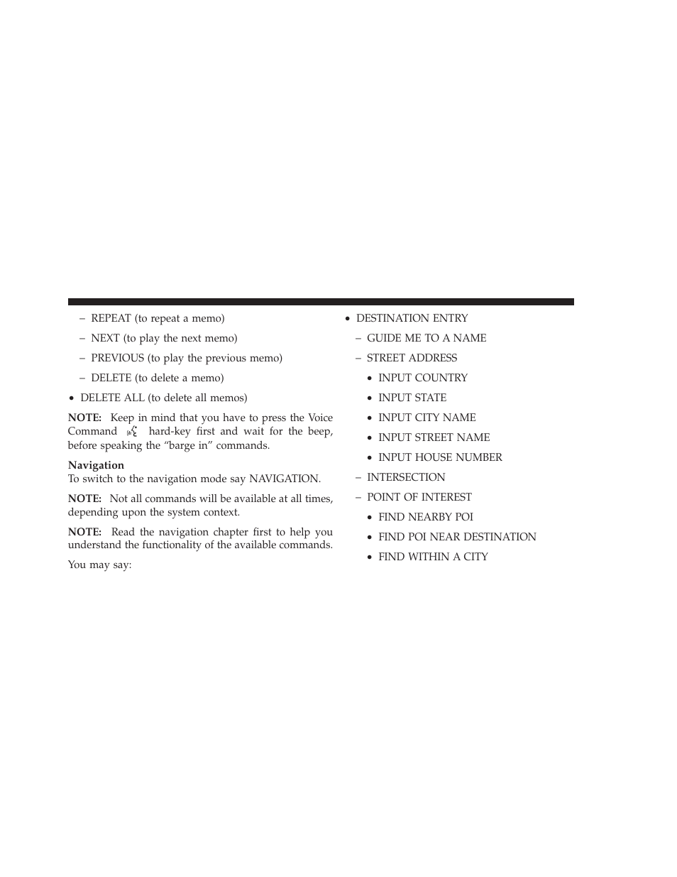 Ram Trucks MEDIA CENTER 730N for Jeep User Manual | Page 126 / 210