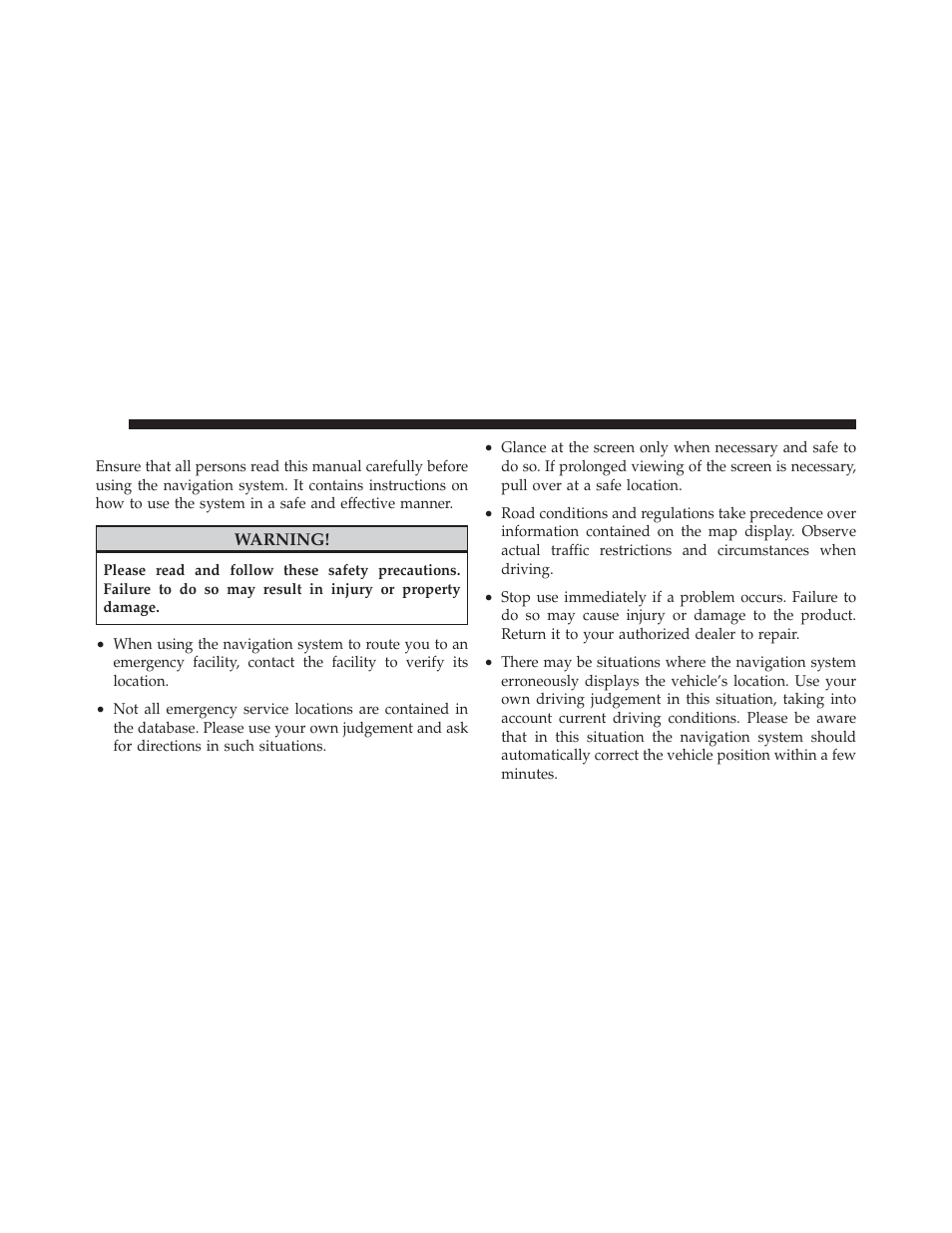 Safety guidelines | Ram Trucks MEDIA CENTER 730N for Jeep User Manual | Page 15 / 210