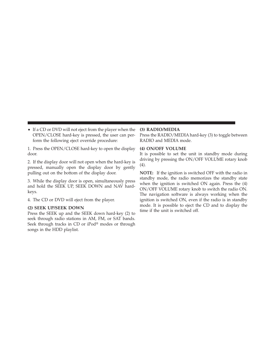 Ram Trucks MEDIA CENTER 730N for Jeep User Manual | Page 22 / 210
