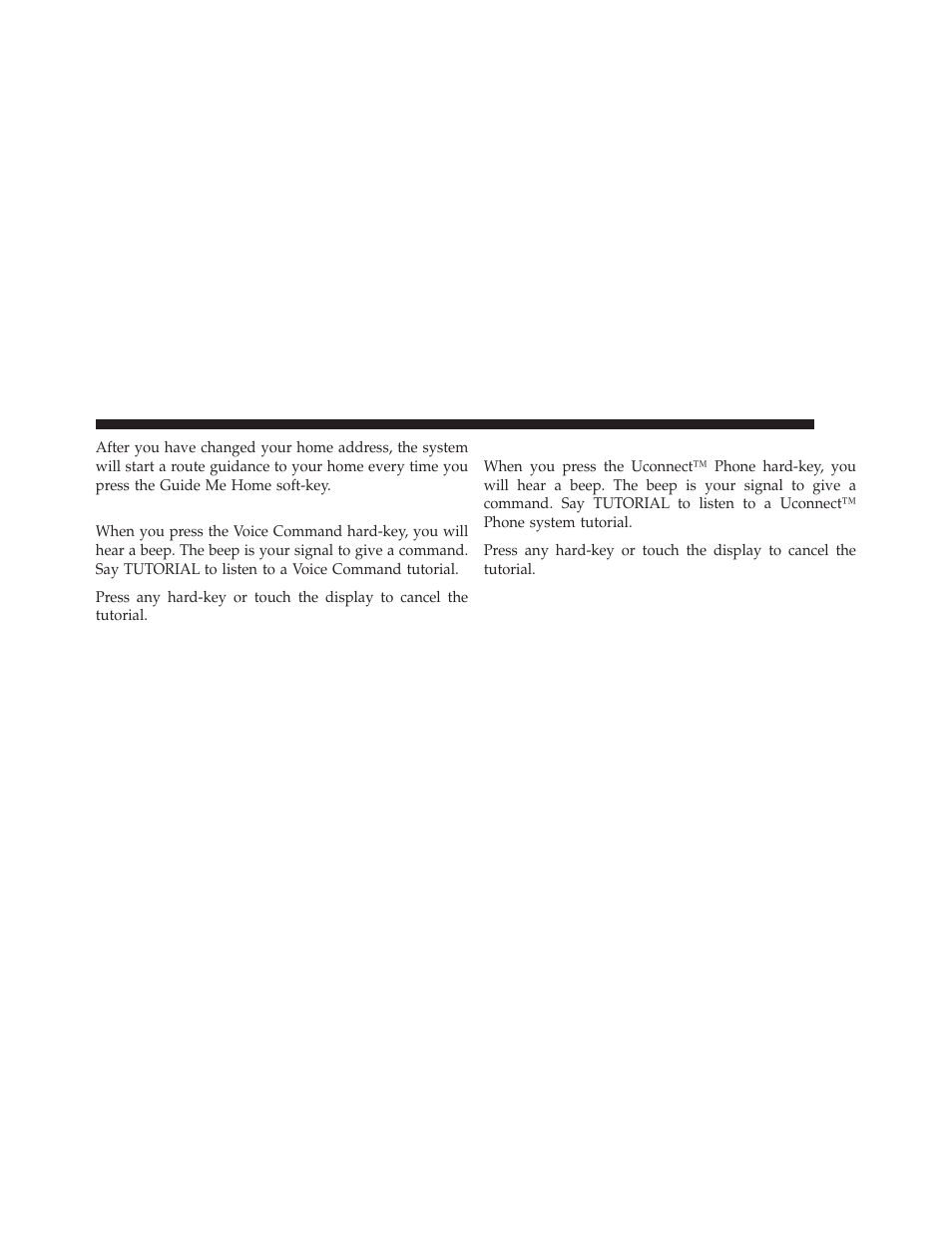 Voice command tutorial, Uconnect™ phone tutorial | Ram Trucks MEDIA CENTER 730N for Jeep User Manual | Page 40 / 210