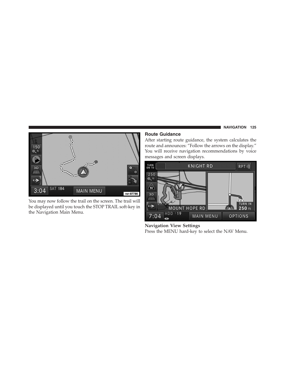 Route guidance | Ram Trucks MEDIA CENTER 730N for Jeep User Manual | Page 136 / 177