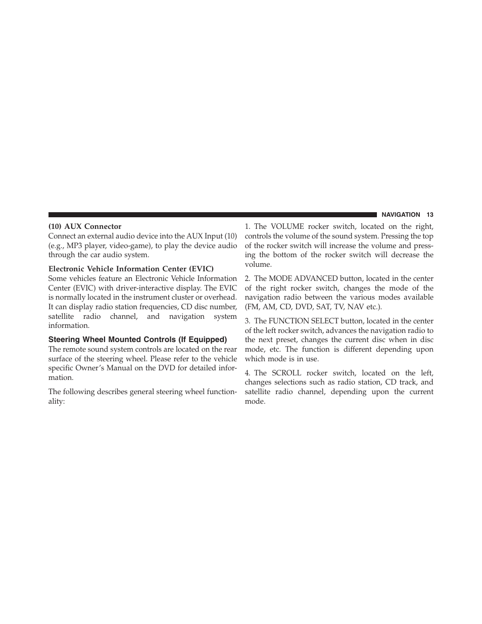Steering wheel mounted controls (if equipped), Steering wheel mounted controls, If equipped) | Ram Trucks MEDIA CENTER 730N for Jeep User Manual | Page 24 / 177