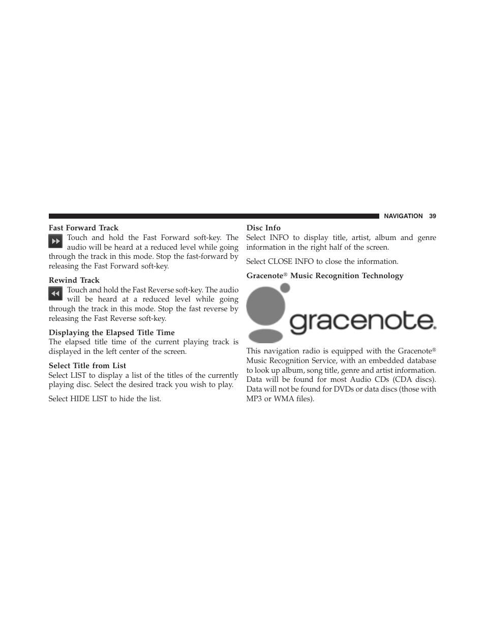 Ram Trucks MEDIA CENTER 730N for Jeep User Manual | Page 50 / 177