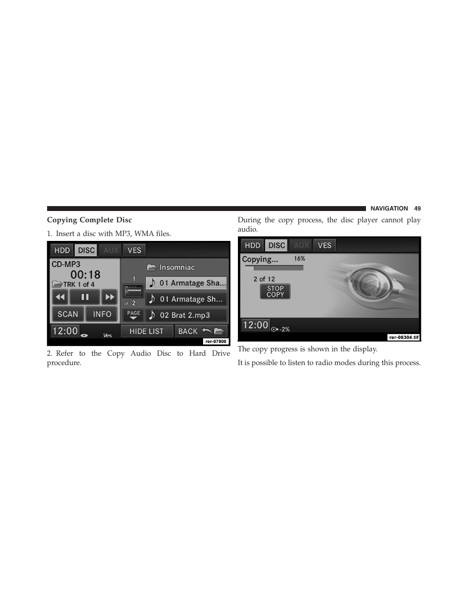 Ram Trucks MEDIA CENTER 730N for Jeep User Manual | Page 60 / 177