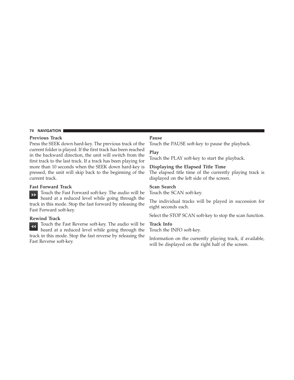 Ram Trucks MEDIA CENTER 730N for Jeep User Manual | Page 85 / 177