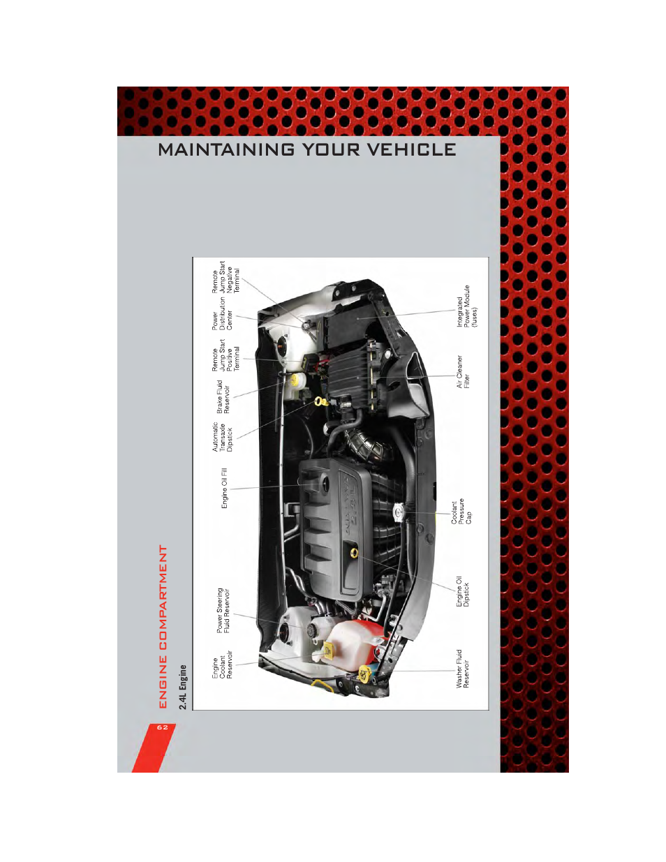 4l engine, Maintaining your vehicle | Dodge 2011 Avenger - User Guide User Manual | Page 64 / 84