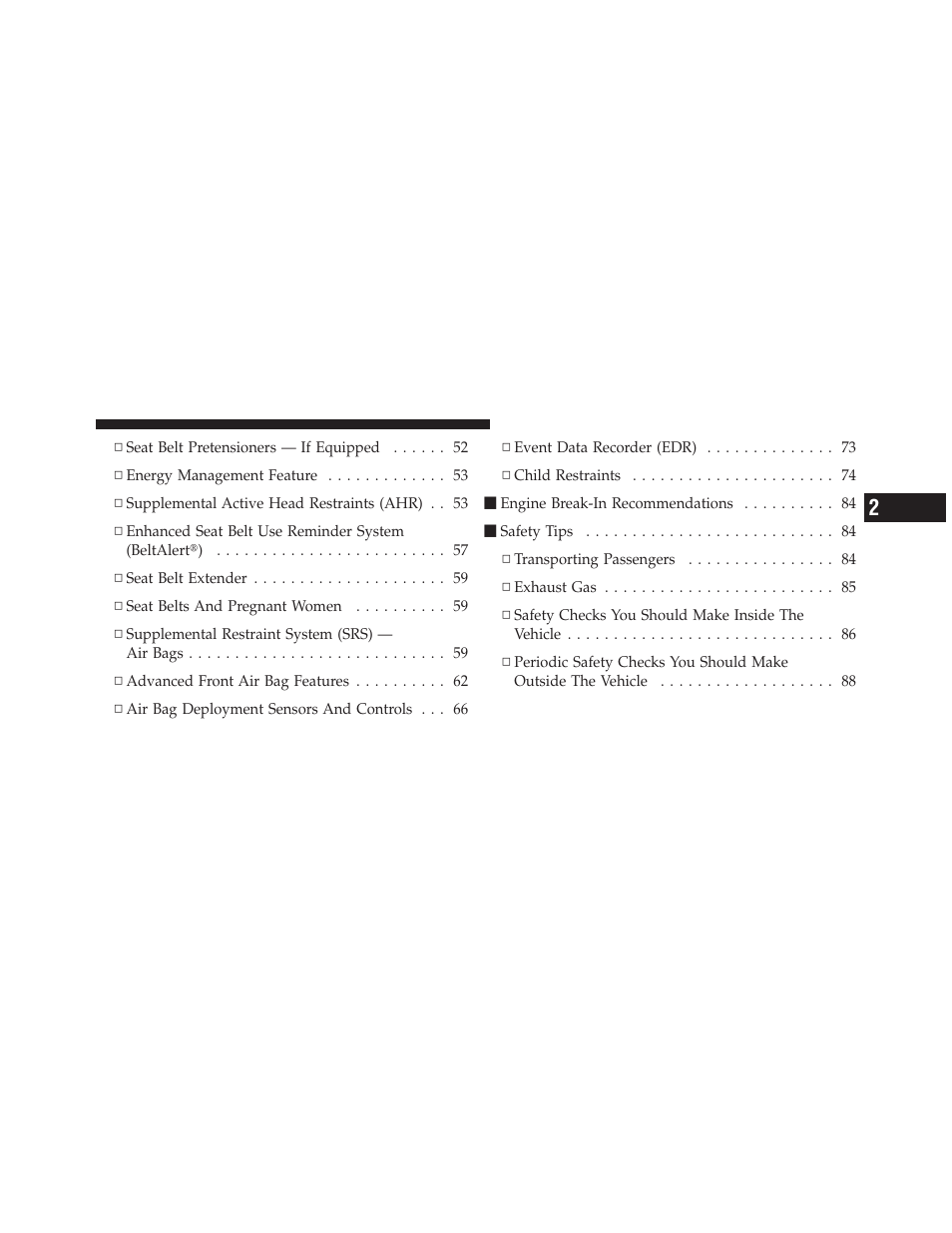 Dodge 2011 Caliber - Owner Manual User Manual | Page 13 / 486