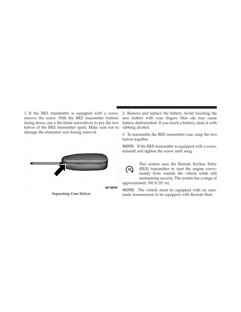 Remote starting system — if equipped | Dodge 2011 Caliber - Owner Manual User Manual | Page 26 / 486