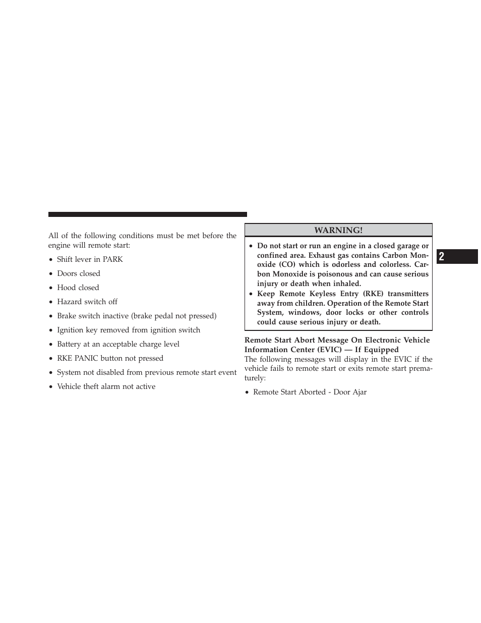 How to use remote start | Dodge 2011 Caliber - Owner Manual User Manual | Page 27 / 486