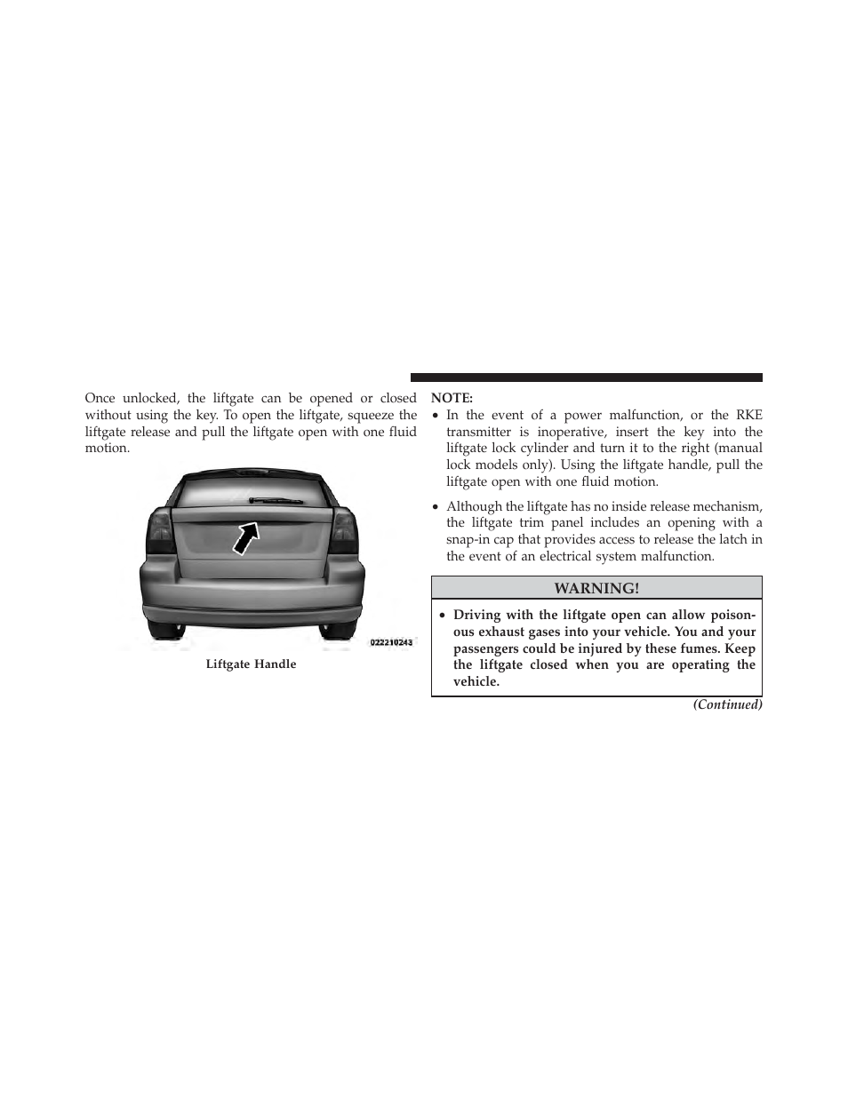 Dodge 2011 Caliber - Owner Manual User Manual | Page 38 / 486