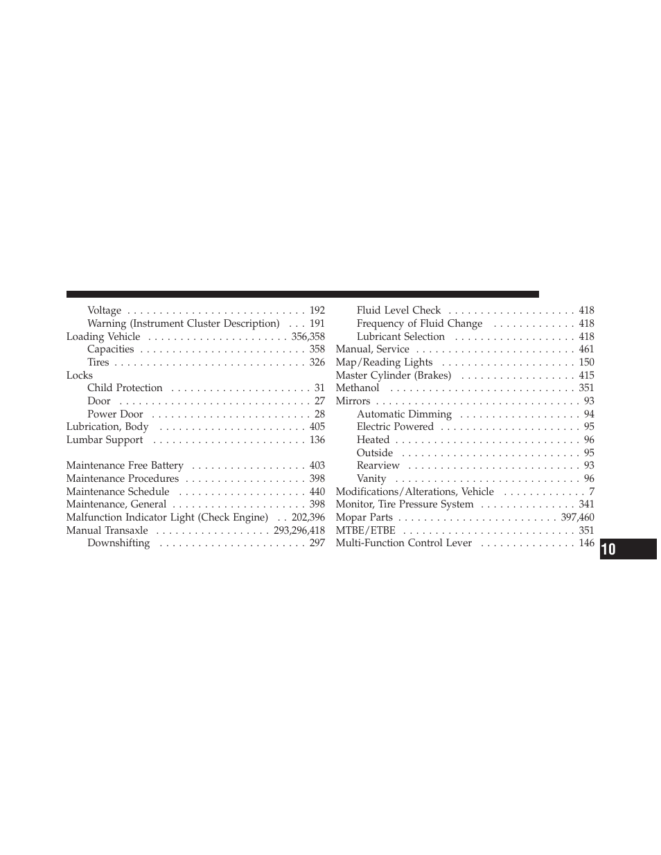 Dodge 2011 Caliber - Owner Manual User Manual | Page 477 / 486