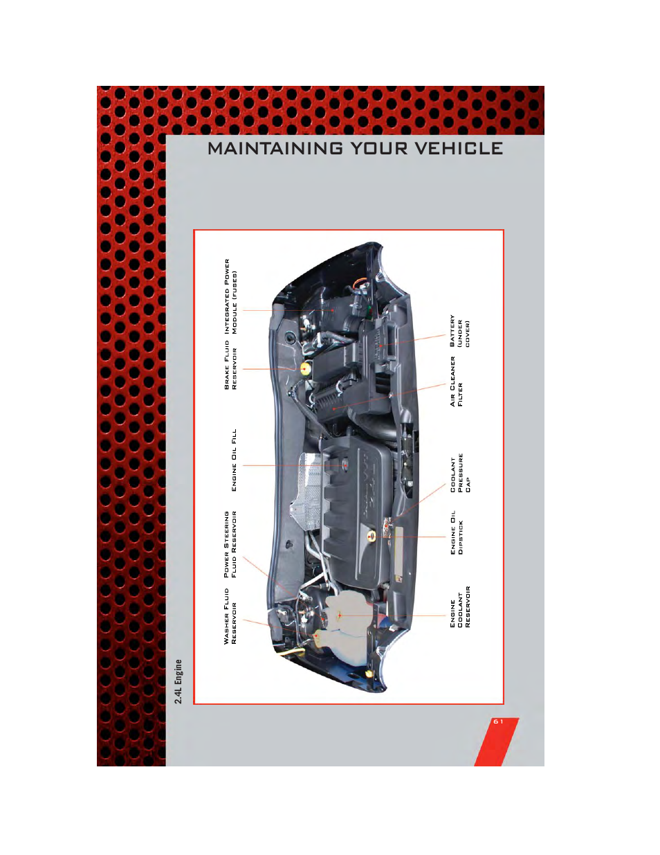 4l engine, Maintaining your vehicle | Dodge 2011 Caliber - User Guide User Manual | Page 63 / 80