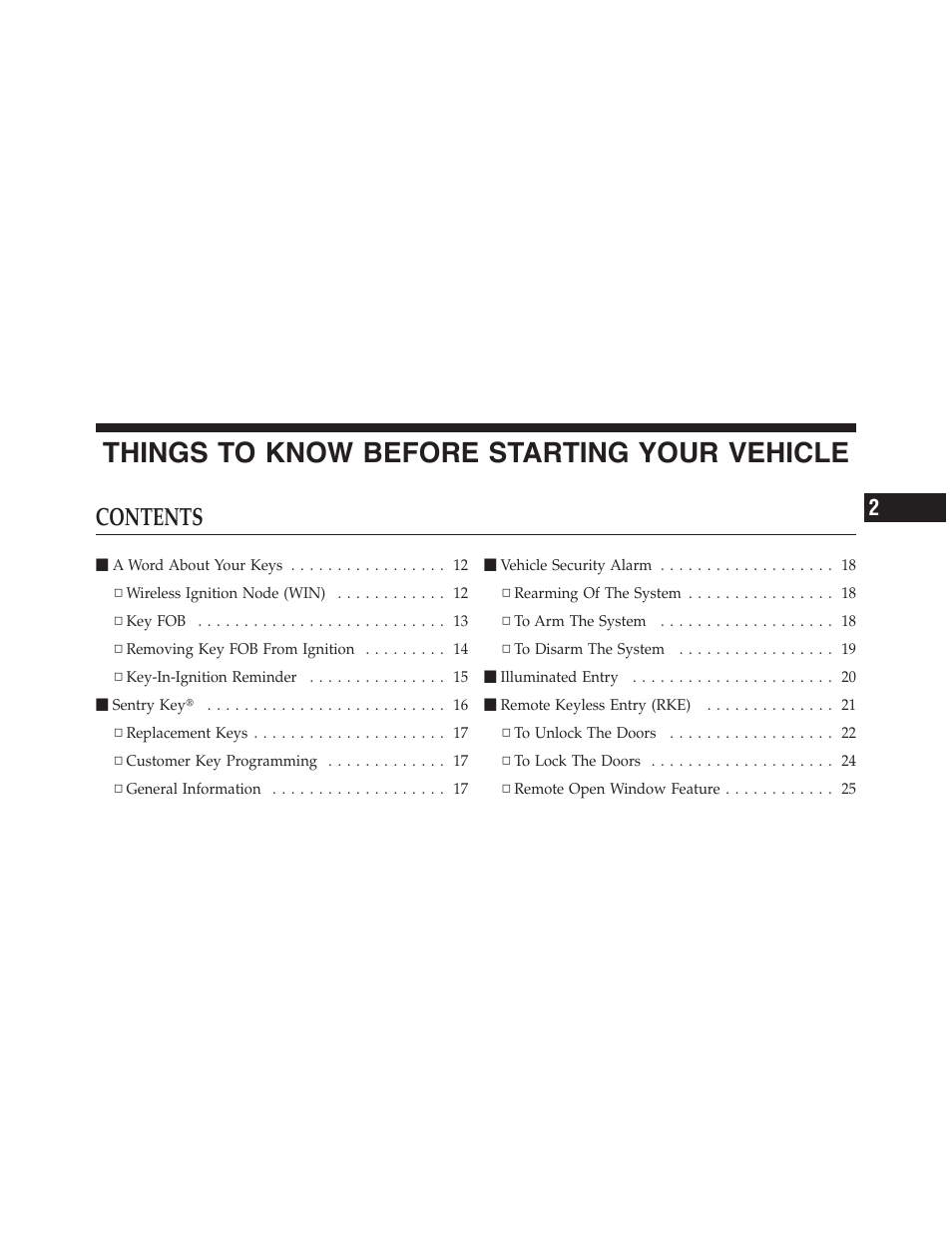 Dodge 2011 Challenger - Owner Manual User Manual | Page 11 / 490