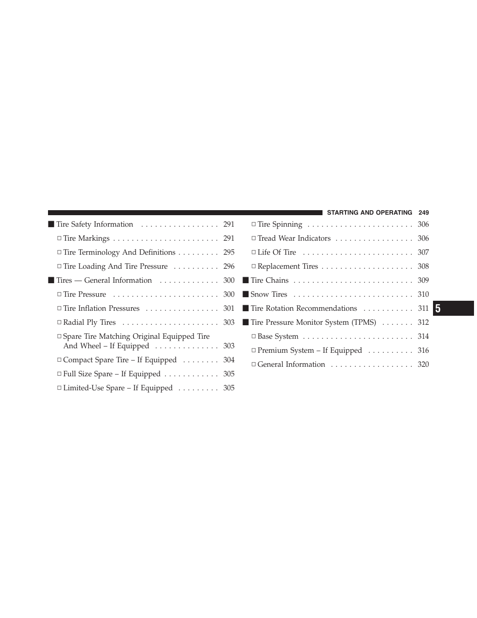 Dodge 2011 Challenger - Owner Manual User Manual | Page 251 / 490