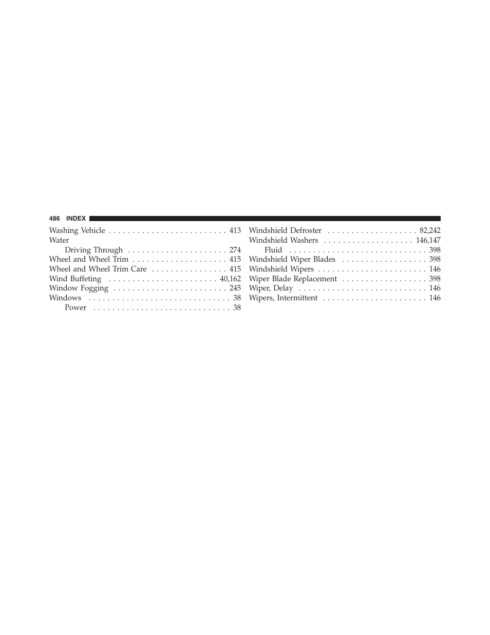 Dodge 2011 Challenger - Owner Manual User Manual | Page 488 / 490