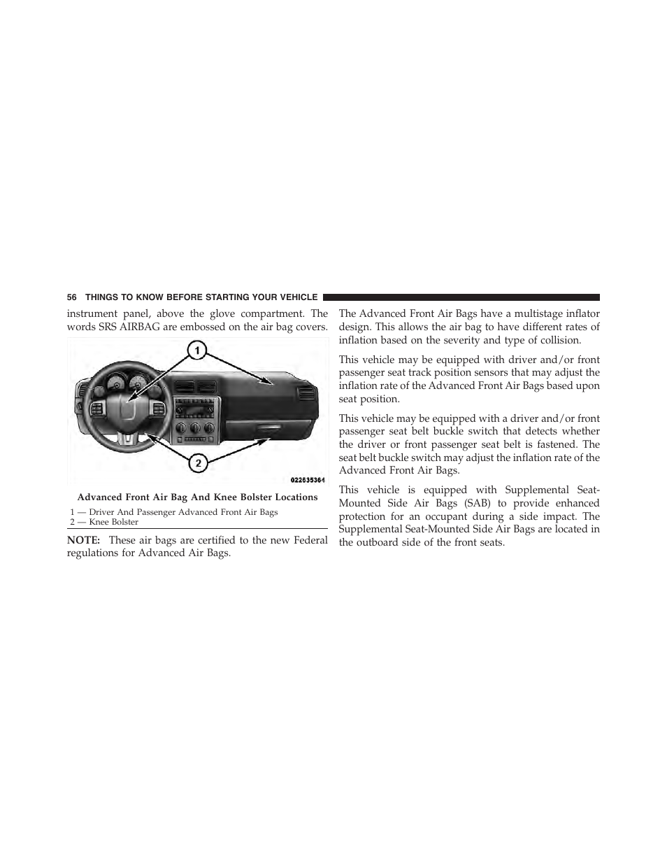 Dodge 2011 Challenger - Owner Manual User Manual | Page 58 / 490