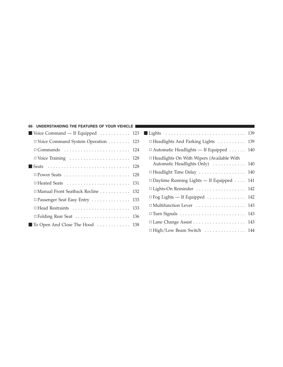 Dodge 2011 Challenger - Owner Manual User Manual | Page 88 / 490
