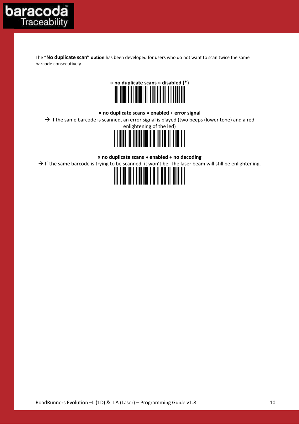 Baracoda BLUETOOTH LA (LASER) User Manual | Page 10 / 49