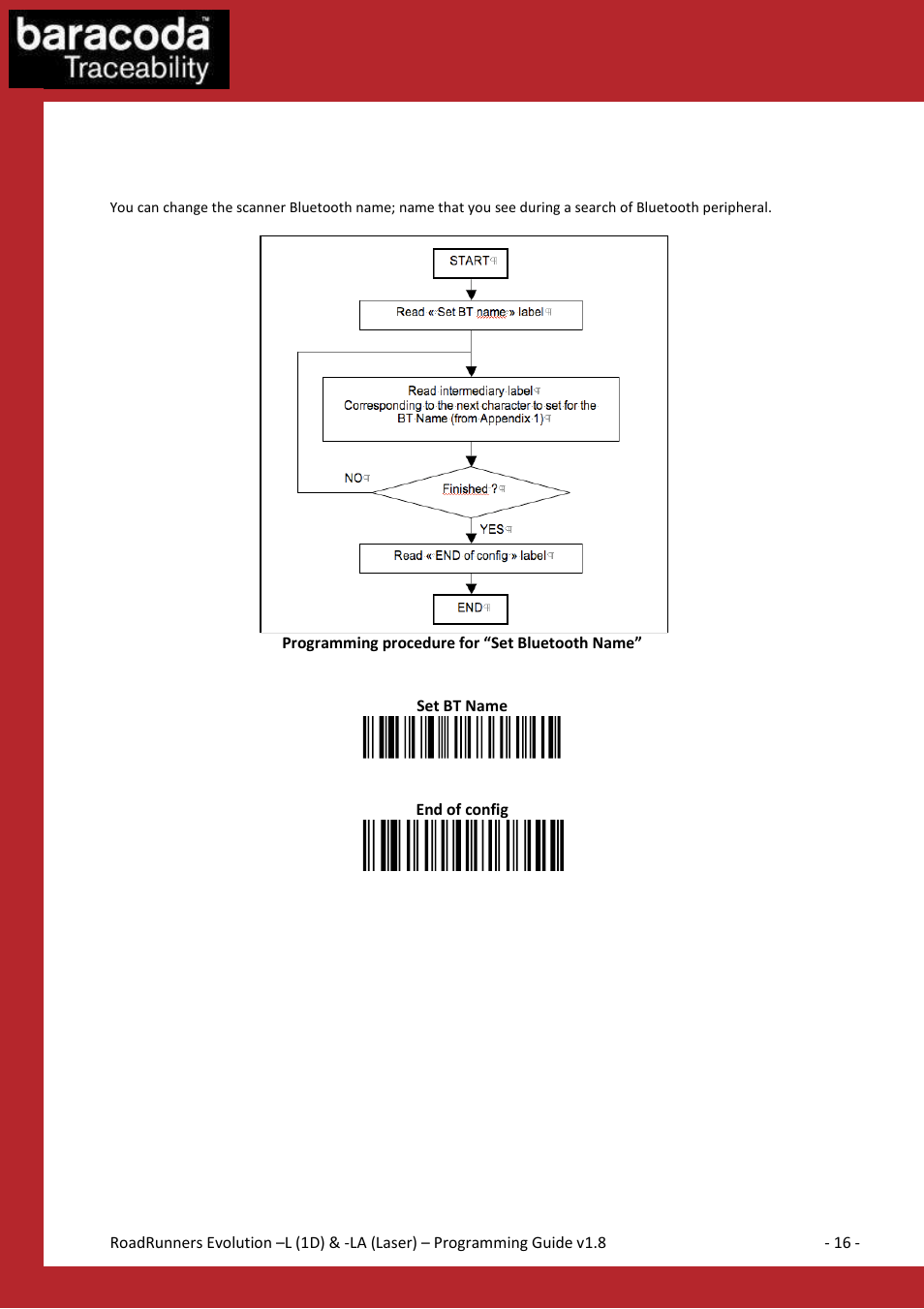 Bluetooth settings | Baracoda BLUETOOTH LA (LASER) User Manual | Page 16 / 49