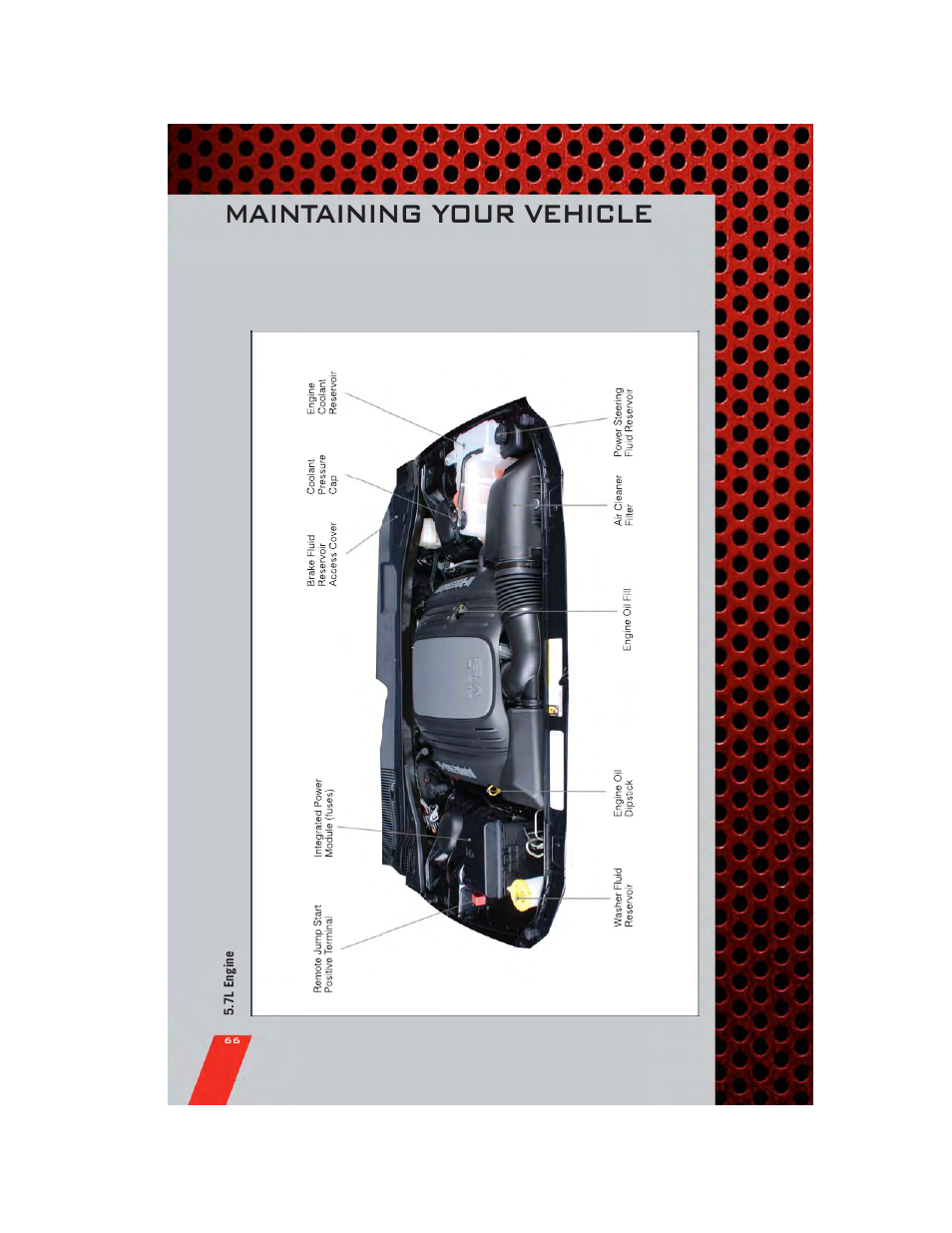 7l engine, Maintaining your vehicle | Dodge 2011 Challenger_SRT - User Guide User Manual | Page 68 / 88