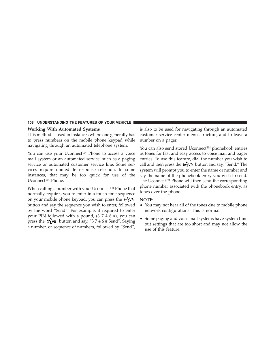 Dodge 2011 Challenger_SRT - Owner Manual User Manual | Page 110 / 460