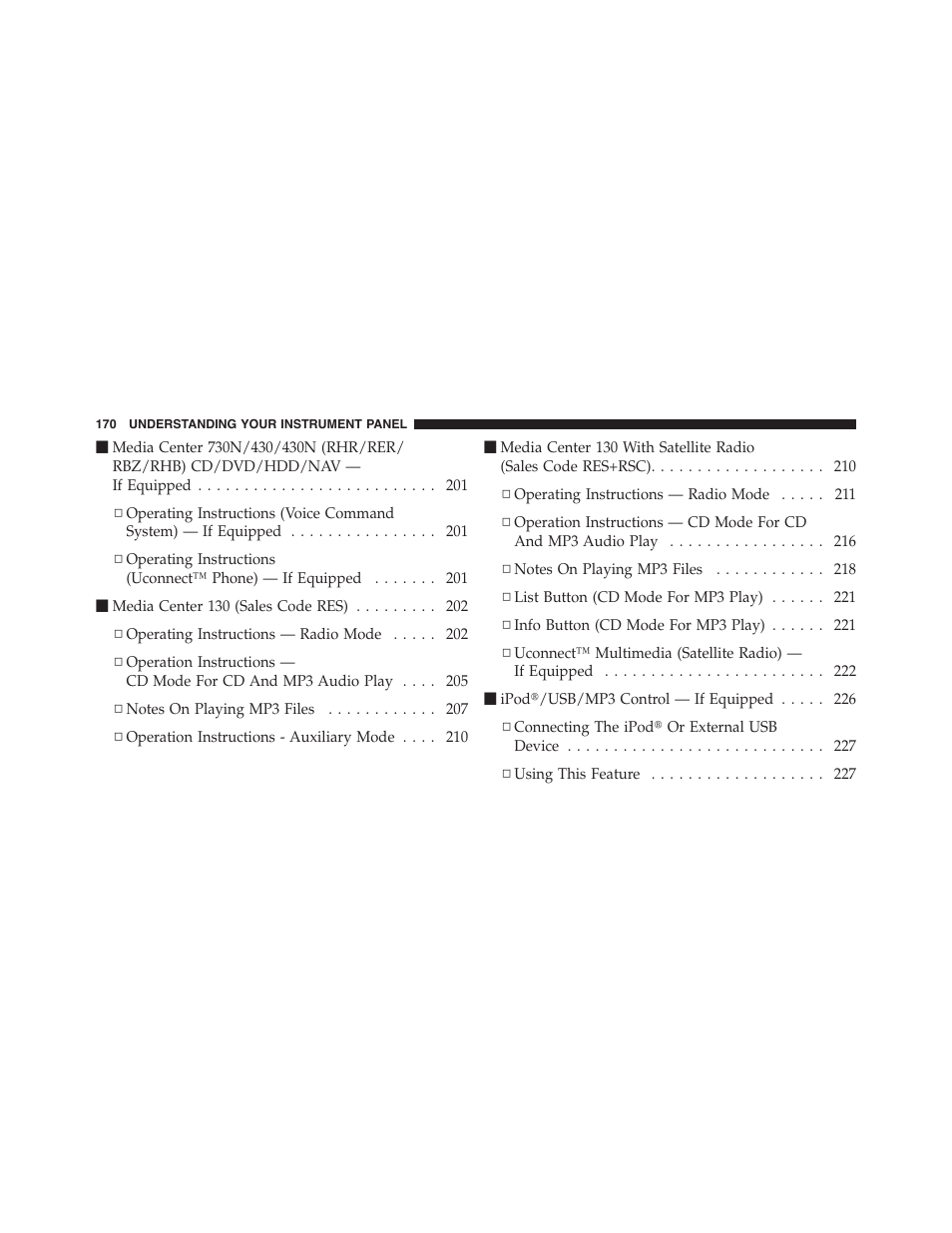 Dodge 2011 Challenger_SRT - Owner Manual User Manual | Page 172 / 460