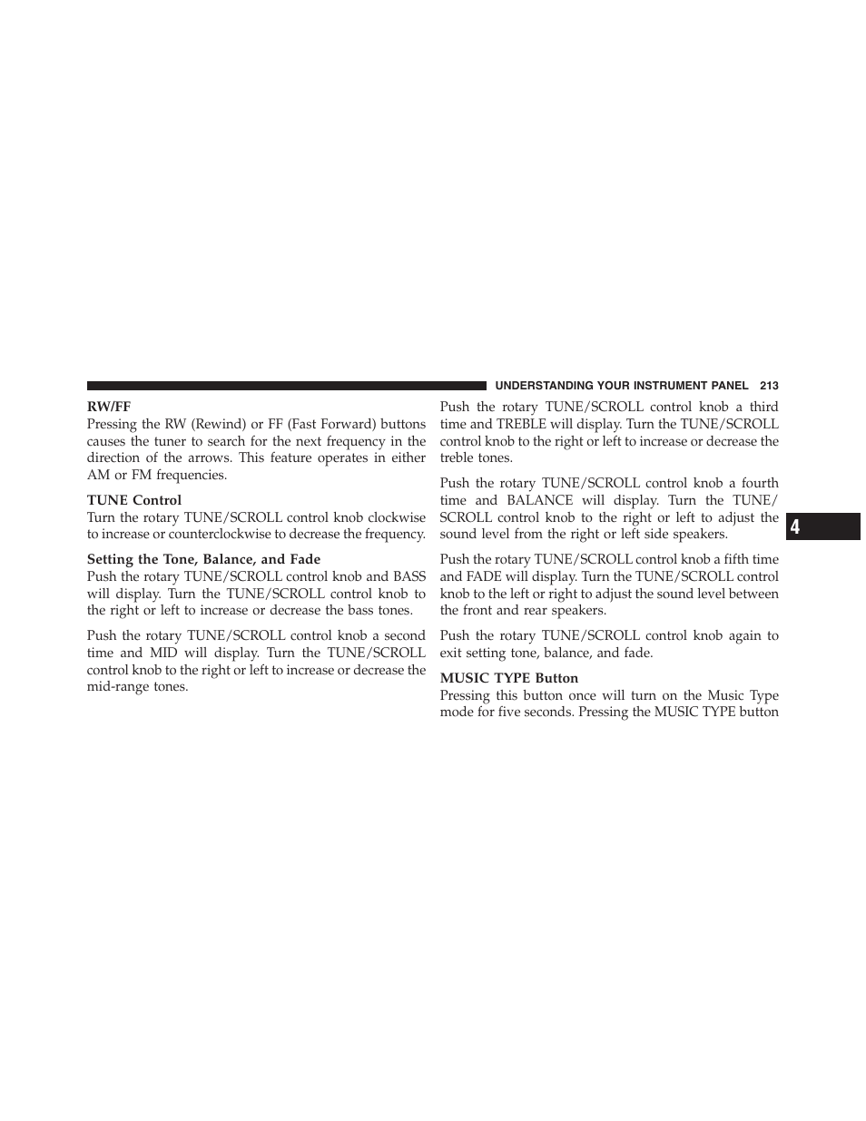 Dodge 2011 Challenger_SRT - Owner Manual User Manual | Page 215 / 460
