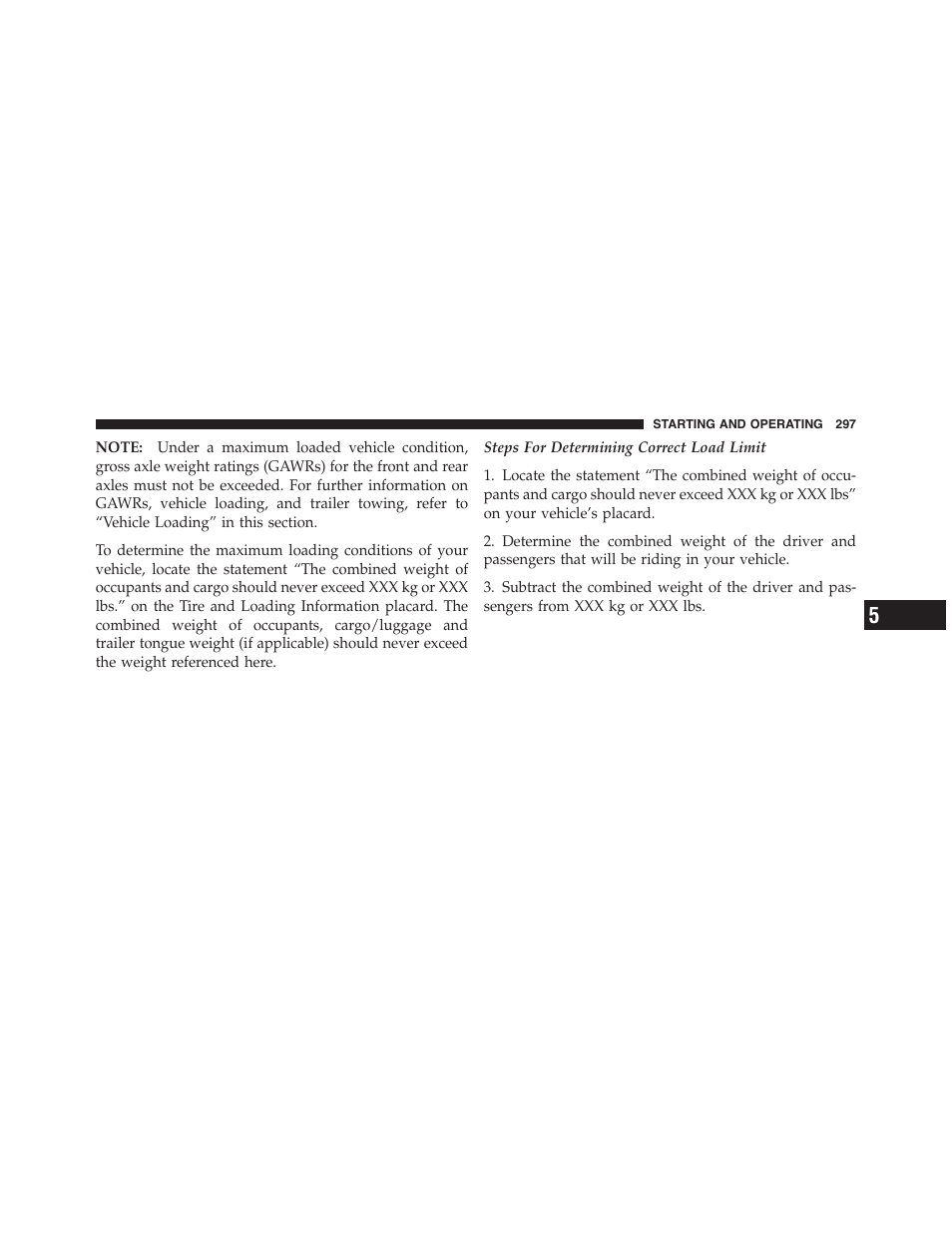 Dodge 2011 Challenger_SRT - Owner Manual User Manual | Page 299 / 460
