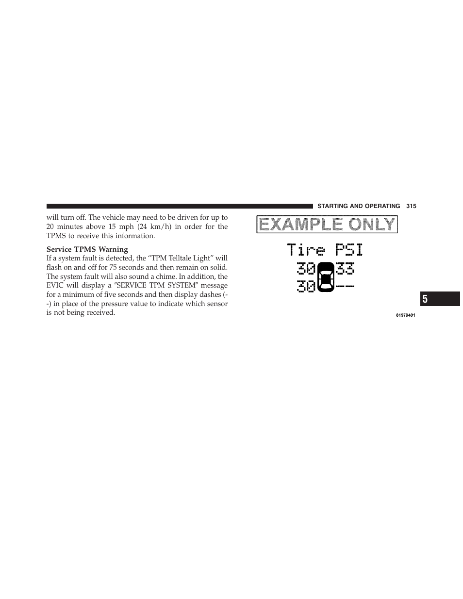 Dodge 2011 Challenger_SRT - Owner Manual User Manual | Page 317 / 460