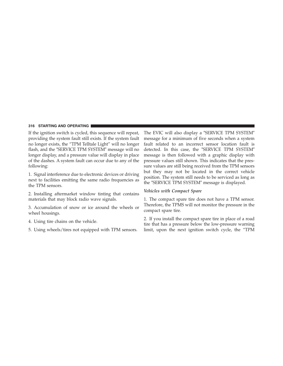 Dodge 2011 Challenger_SRT - Owner Manual User Manual | Page 318 / 460