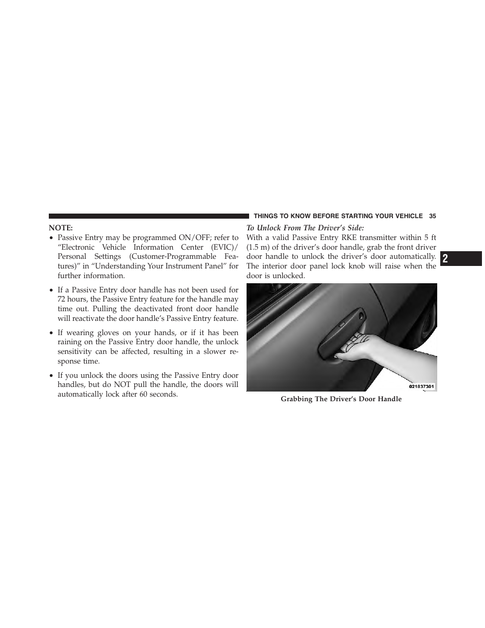 Dodge 2011 Challenger_SRT - Owner Manual User Manual | Page 37 / 460