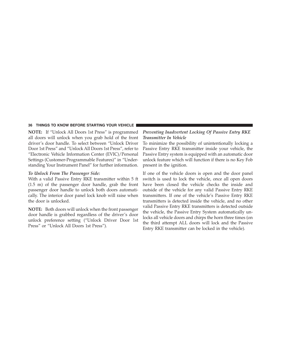 Dodge 2011 Challenger_SRT - Owner Manual User Manual | Page 38 / 460