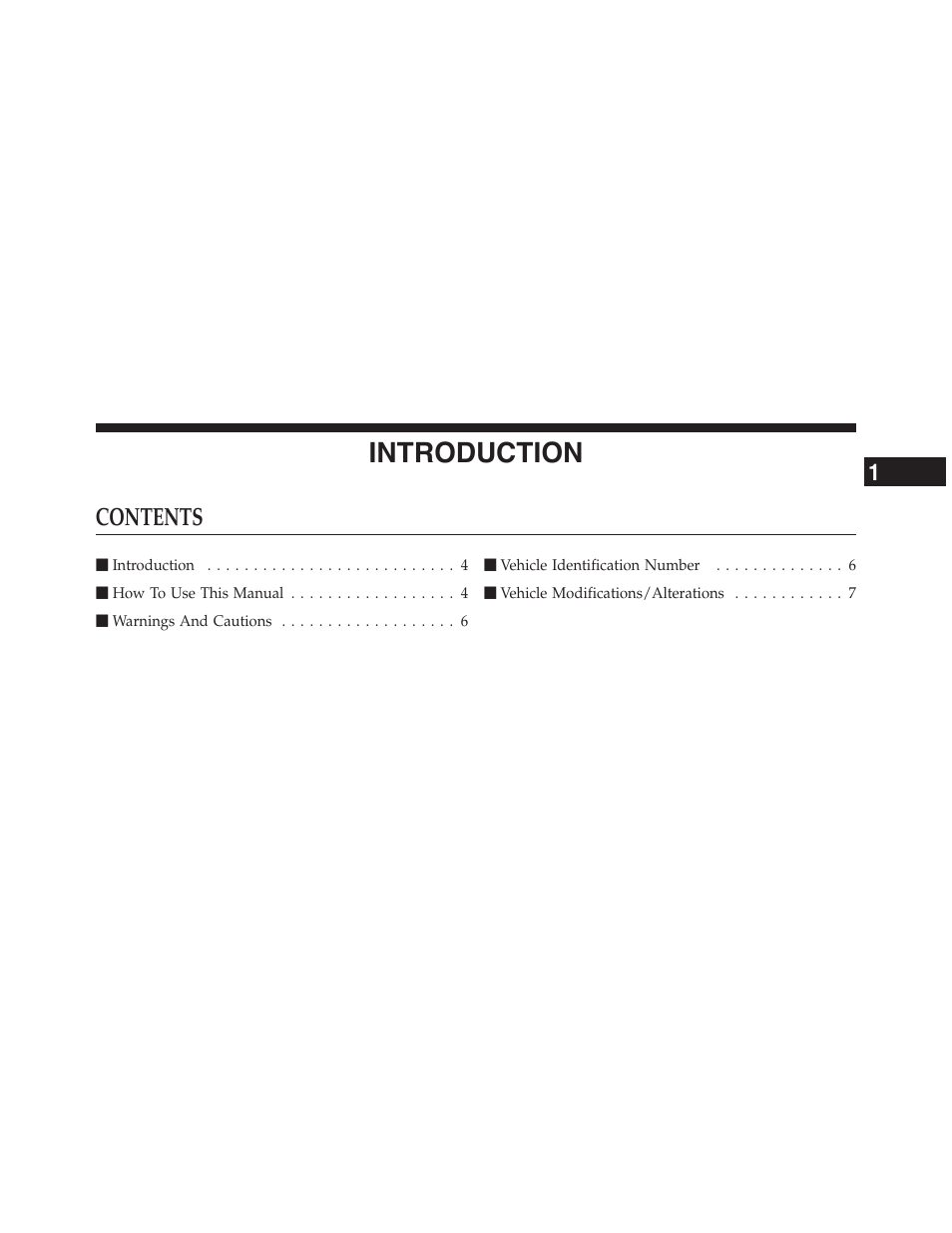 Dodge 2011 Challenger_SRT - Owner Manual User Manual | Page 5 / 460