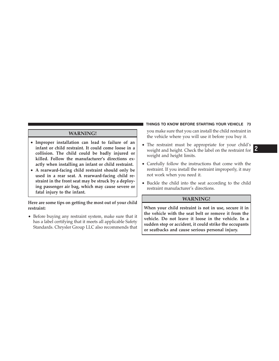 Dodge 2011 Challenger_SRT - Owner Manual User Manual | Page 75 / 460
