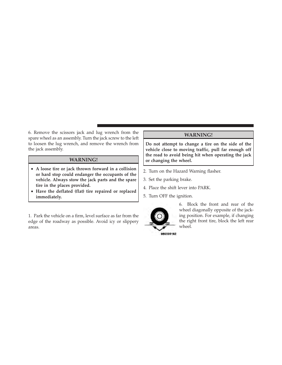 Preparations for jacking | Dodge 2011 Charger - Owner Manual User Manual | Page 444 / 566