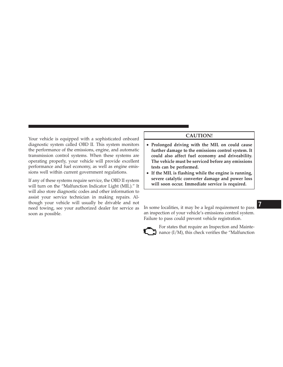 Onboard diagnostic system — obd ii, Emissions inspection and maintenance programs, Emissions inspection and maintenance | Programs | Dodge 2011 Charger - Owner Manual User Manual | Page 465 / 566