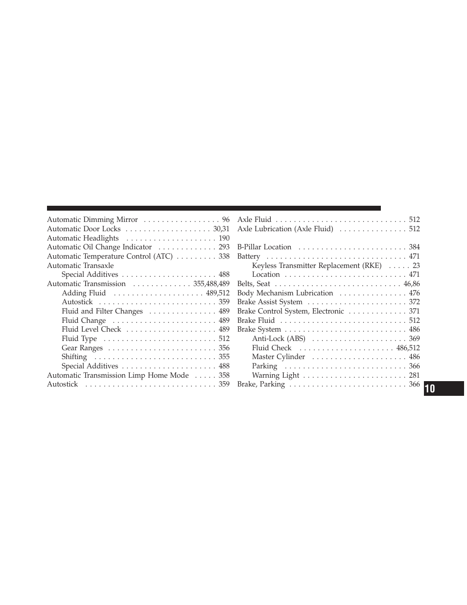 Dodge 2011 Charger - Owner Manual User Manual | Page 545 / 566
