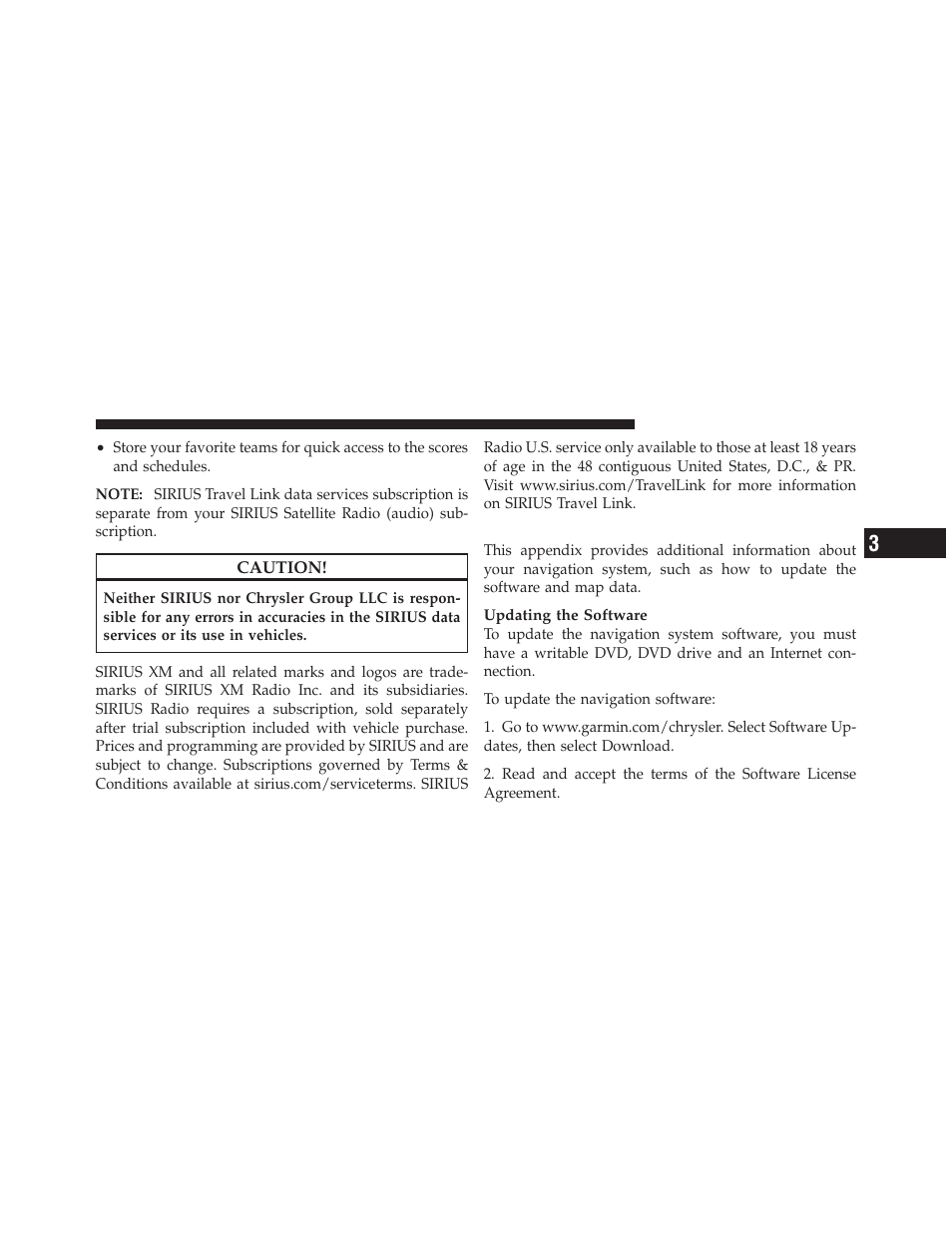 Appendix | Chrysler 2011 300 SRT - Owner Manual User Manual | Page 96 / 119