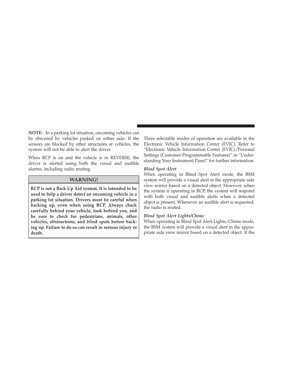 Modes of operation | Dodge 2011 Durango - Owner Manual User Manual | Page 120 / 576