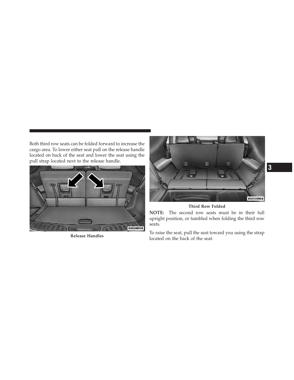 Folding third row | Dodge 2011 Durango - Owner Manual User Manual | Page 141 / 576