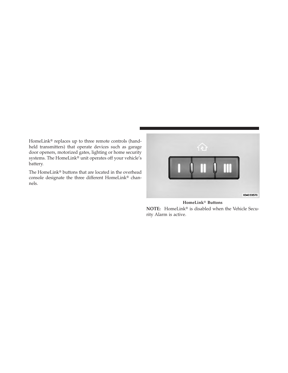 Garage door opener — if equipped | Dodge 2011 Durango - Owner Manual User Manual | Page 208 / 576