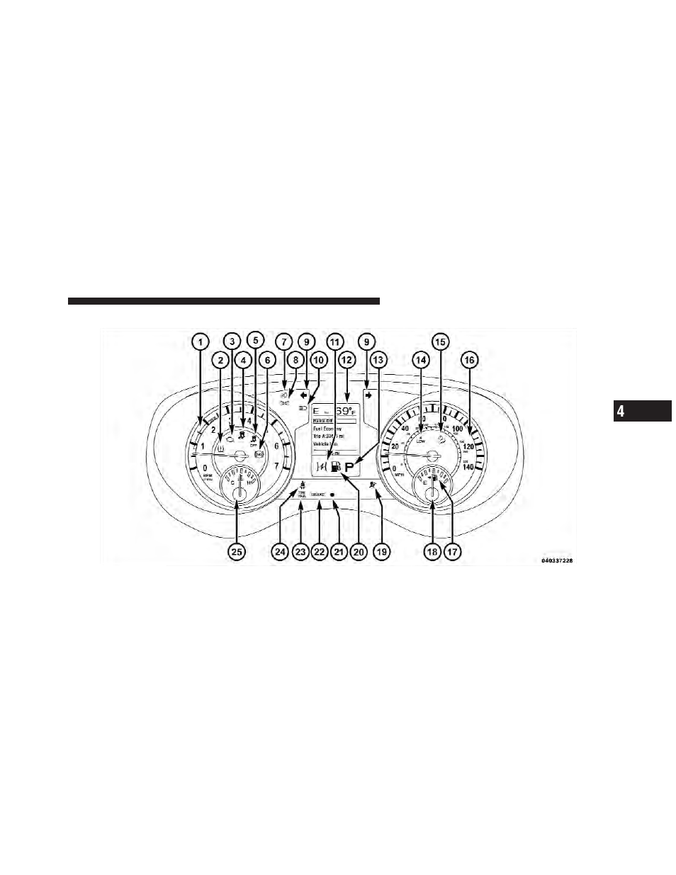 Instrument cluster | Dodge 2011 Durango - Owner Manual User Manual | Page 245 / 576