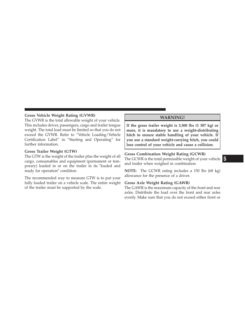 Dodge 2011 Durango - Owner Manual User Manual | Page 427 / 576